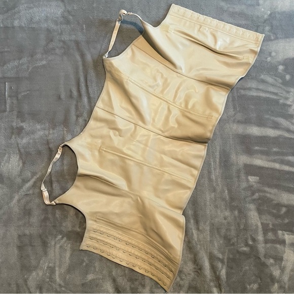 Body Slim-ca Nude Corset Waist Slimmer Faja Latex Lined Shapewear Size 44 - Picture 3 of 8